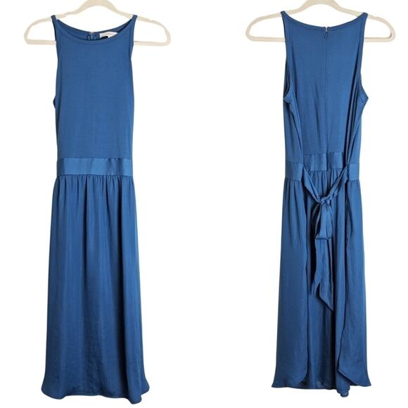 NWOT Royal Blue Long Dress Iridescent Women's Size 6 - Picture 1 of 12